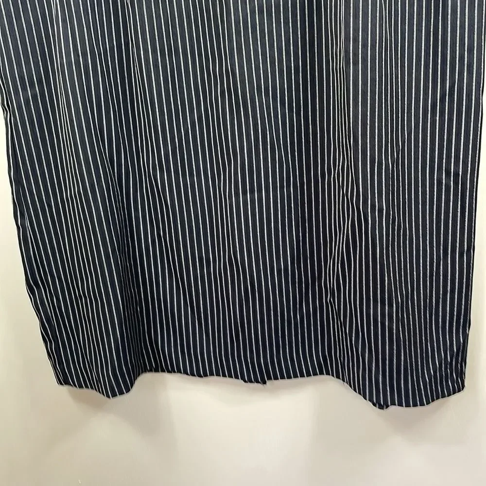 Vintage Pencil Skirt Pinstripe Career Wear Office Business Casual‎ Work